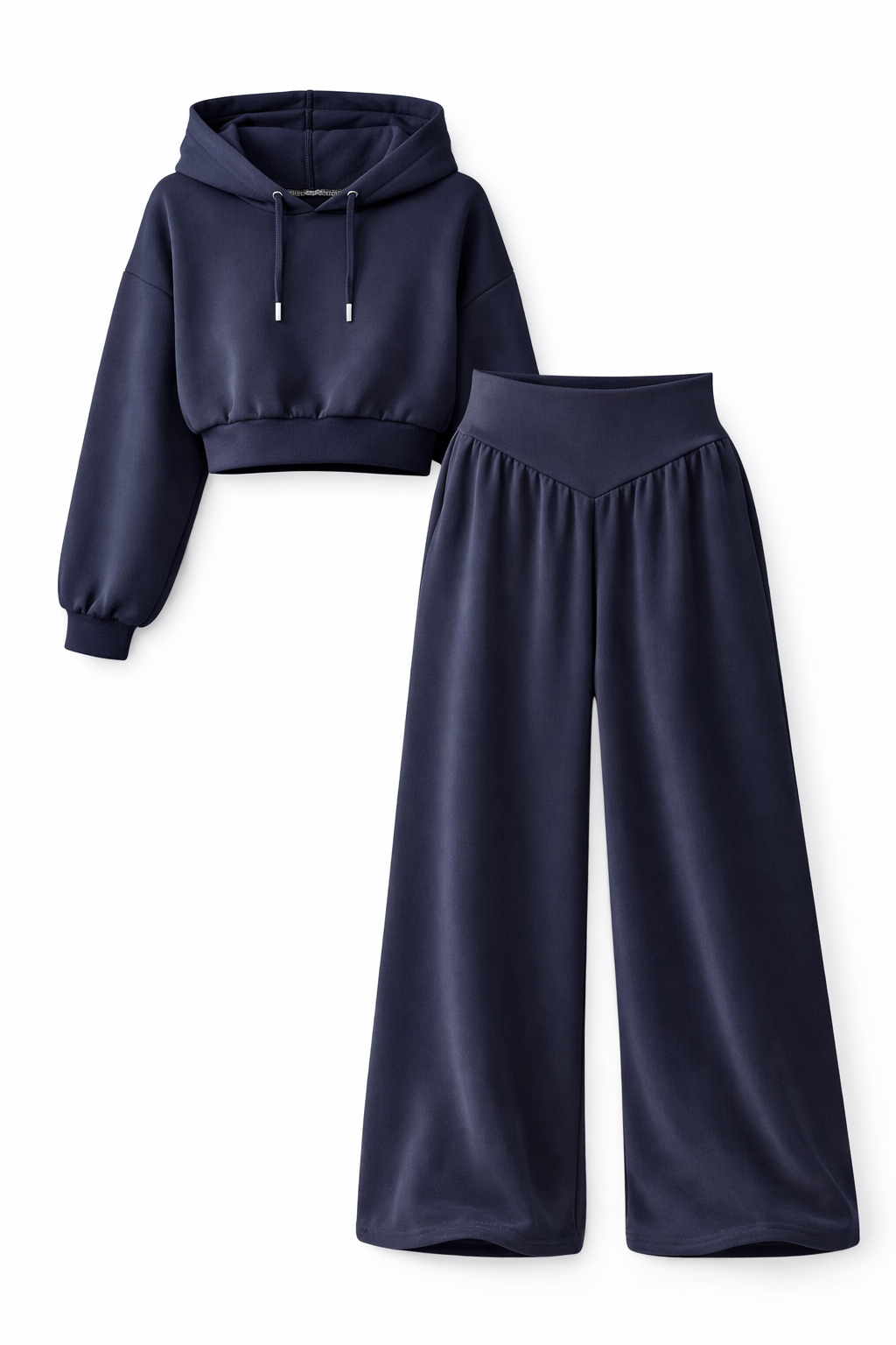 Conjunto Polerón Crop + Pantalón Oversize