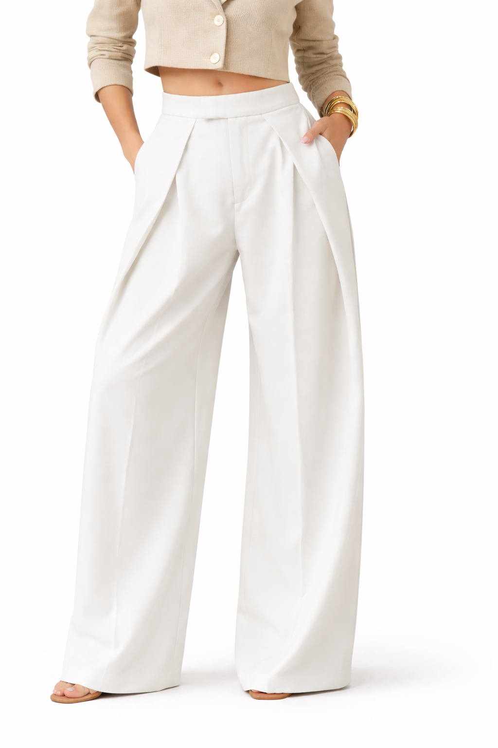 Valenne™ – Pantalón Wide-Leg de Sastrería Fluida