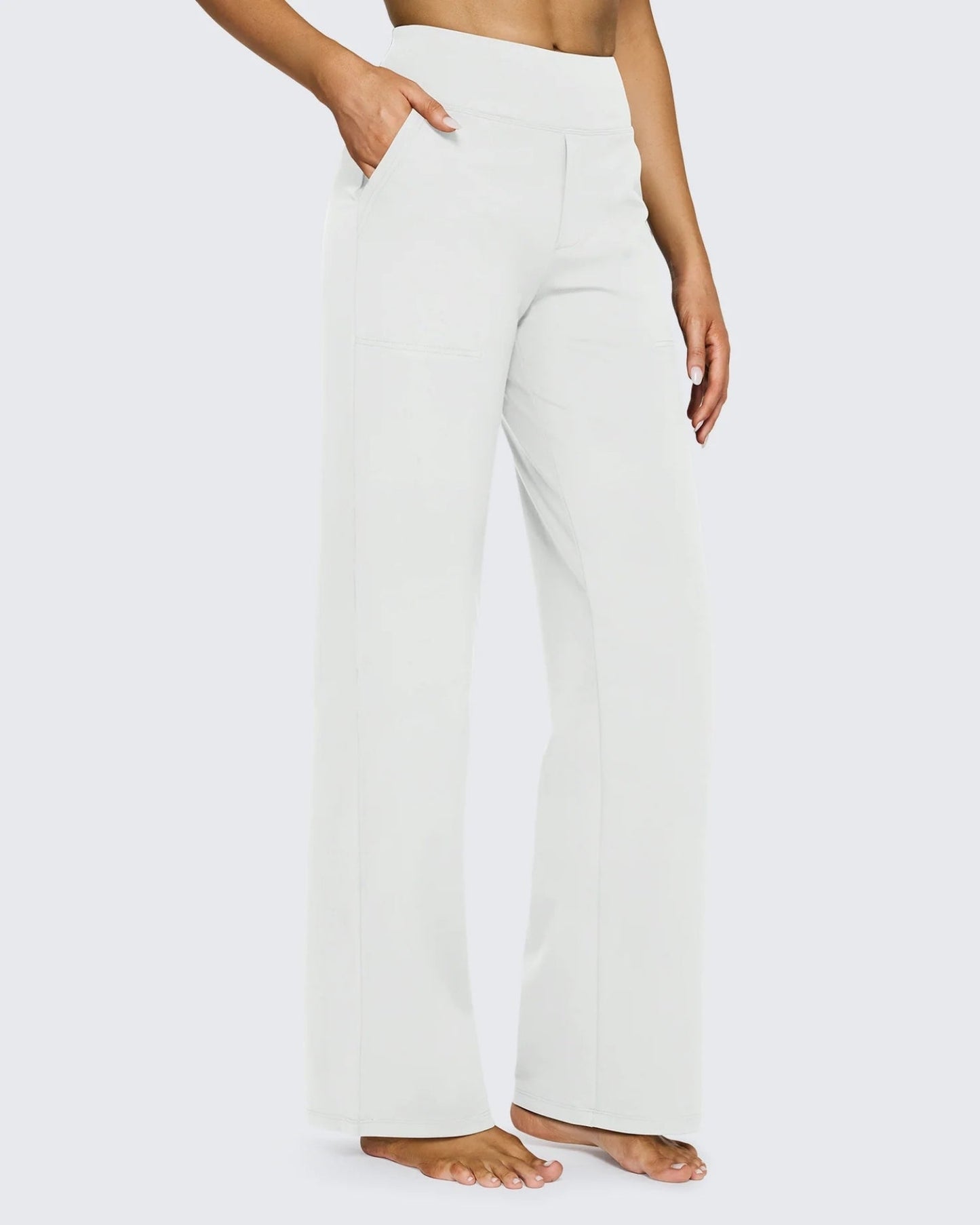 Pantalón Wide-Leg de Alta Elasticidad
