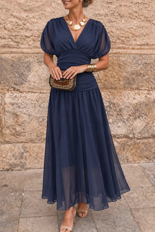 Vestido Maxi de Hombros Descubiertos