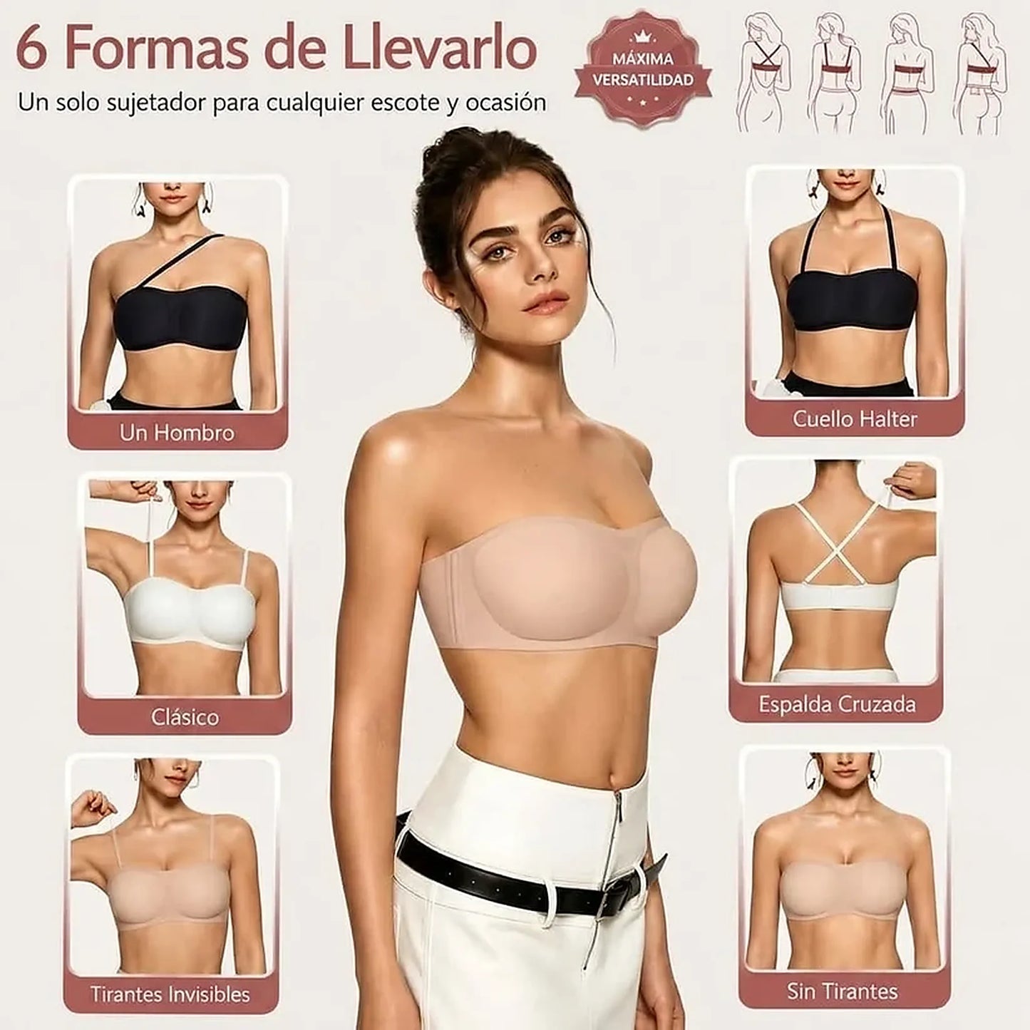 Sujetador Invisible Push-Up