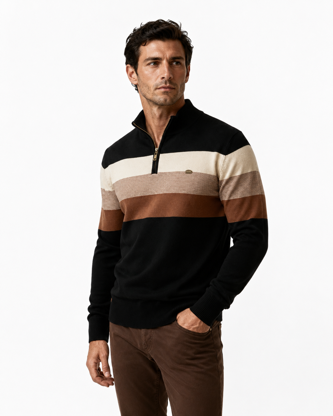 Berkley™ – Suéter Quarter Zip de Algodón Premium