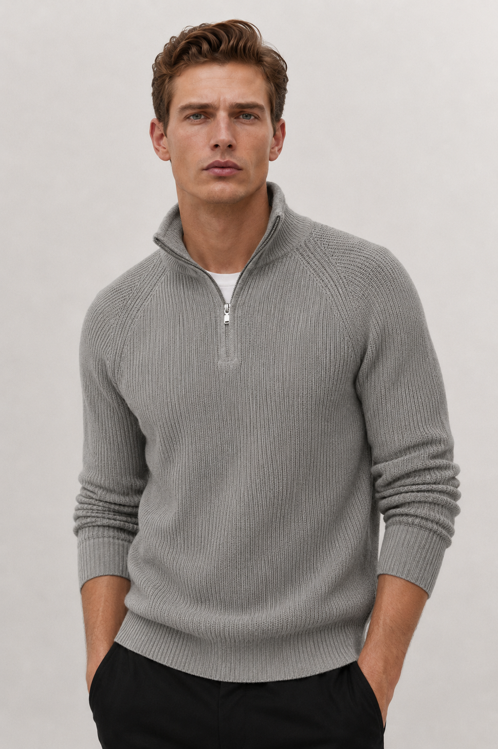 Sweater NovaKnit™ Media Cremallera