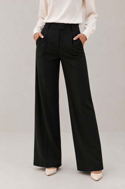 Elevia™ – Pantalón Wide-Leg de Tiro Alto