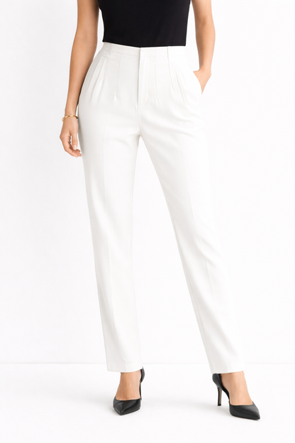 Velmira™ – Pantalón Recto de Tiro Alto