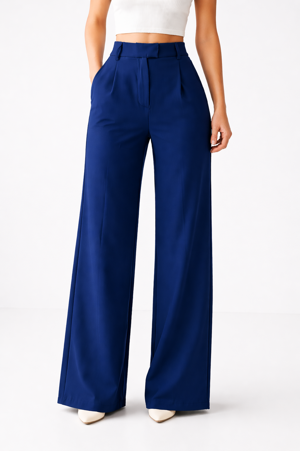 Elevia™ – Pantalón Wide-Leg de Tiro Alto