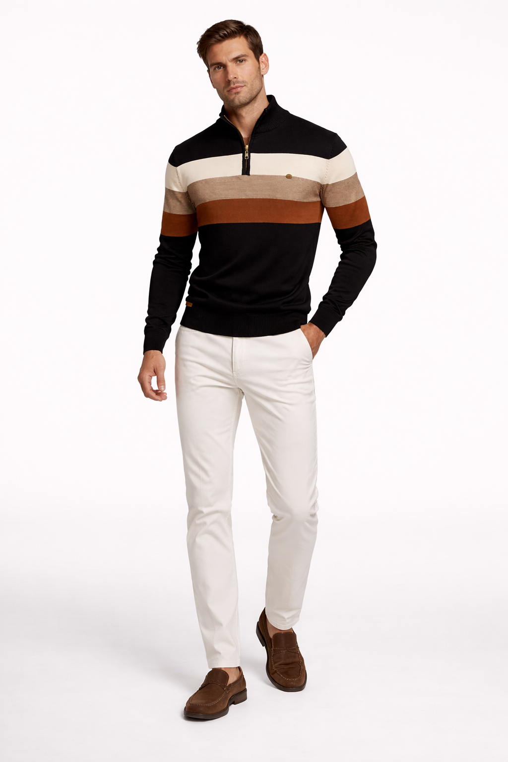Berkley™ – Suéter Quarter Zip de Algodón Premium