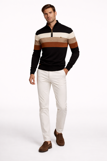 Berkley™ – Suéter Quarter Zip de Algodón Premium