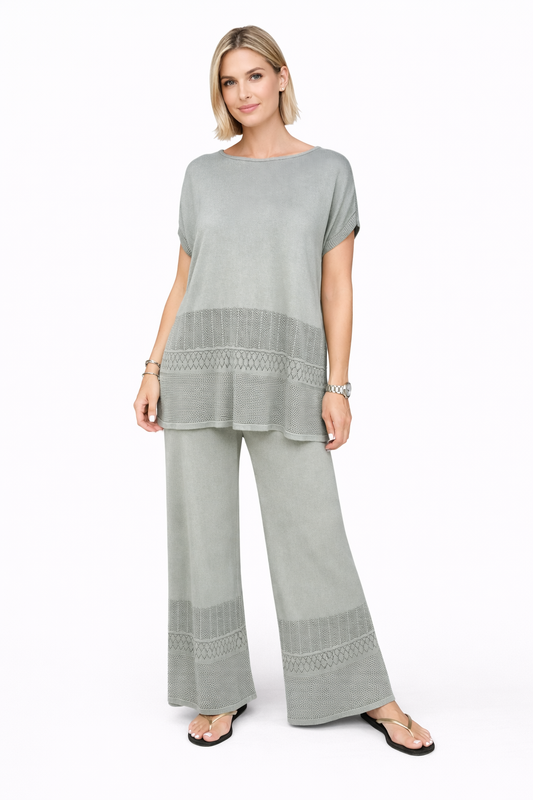 Conjunto Mujer 2 Piezas Casual (Polera + Pantalón)