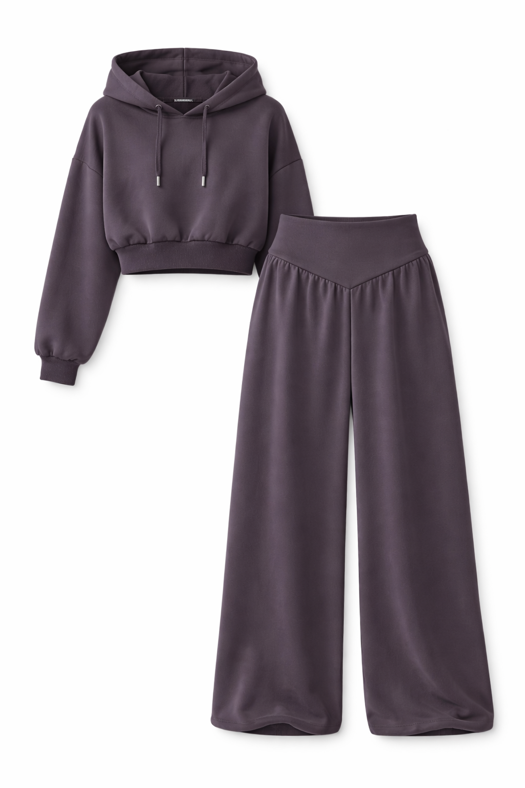 Conjunto Polerón Crop + Pantalón Oversize