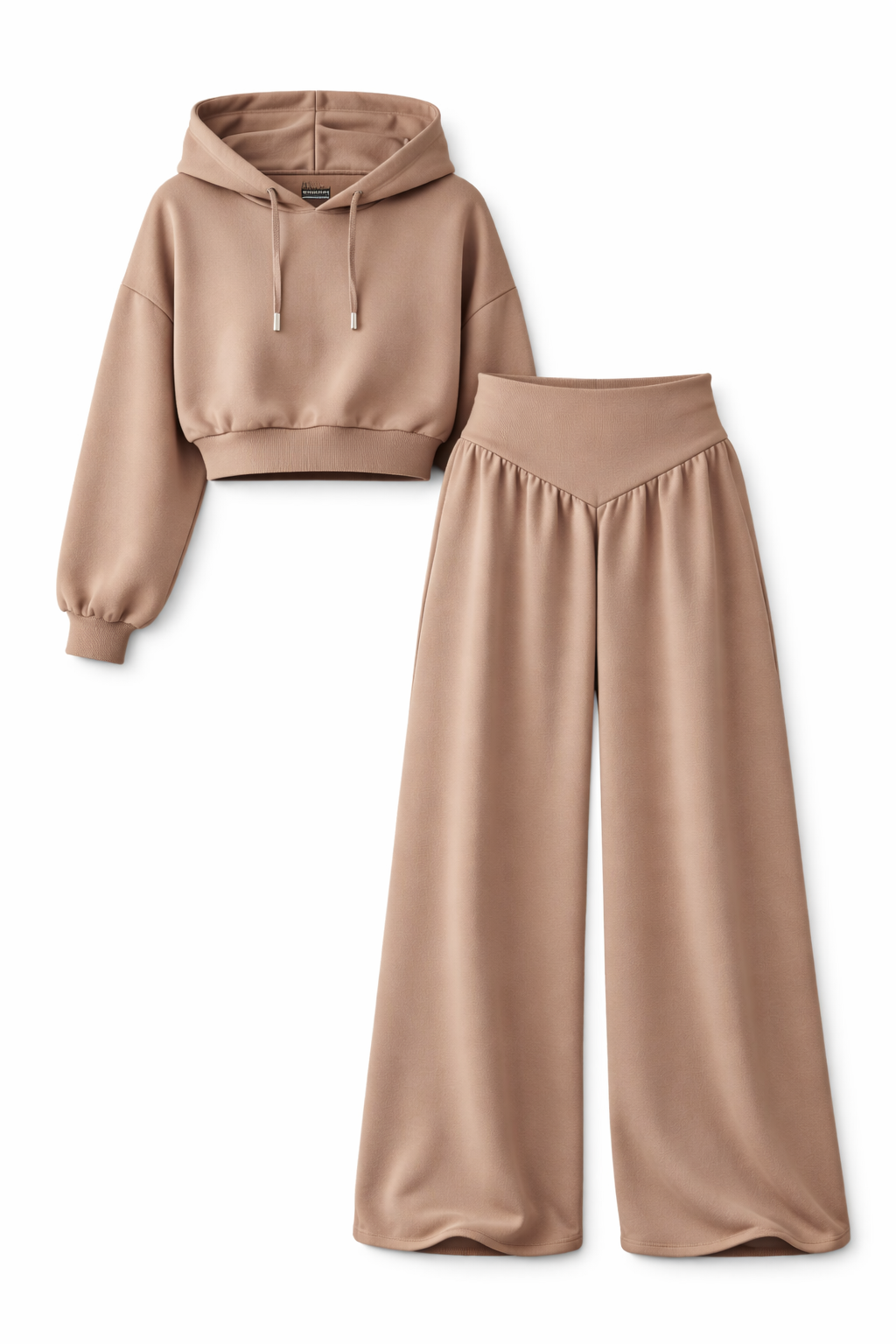 Conjunto Polerón Crop + Pantalón Oversize