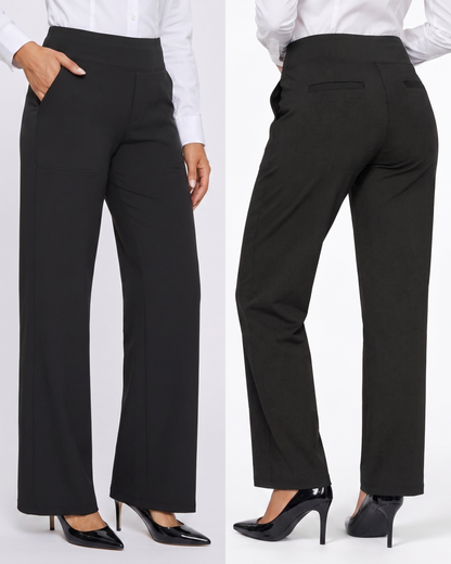 Pantalón Wide-Leg de Alta Elasticidad