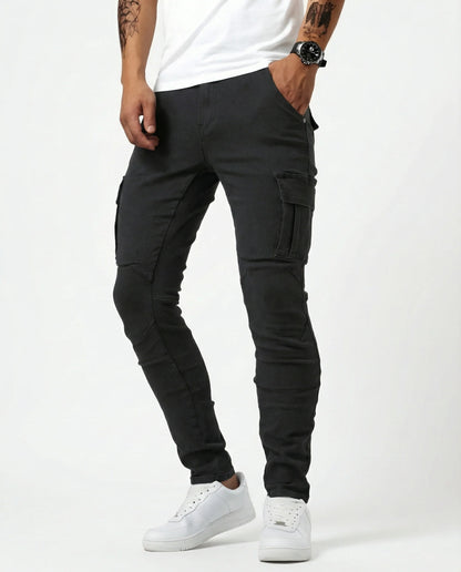 Jeans Cargo Slim Stretch Hombre