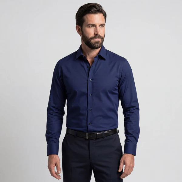 Camisa Premium Antiarrugas Slim Fit
