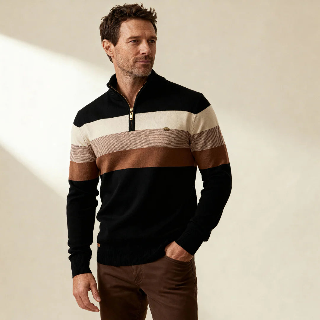 Berkley™ – Suéter Quarter Zip de Algodón Premium