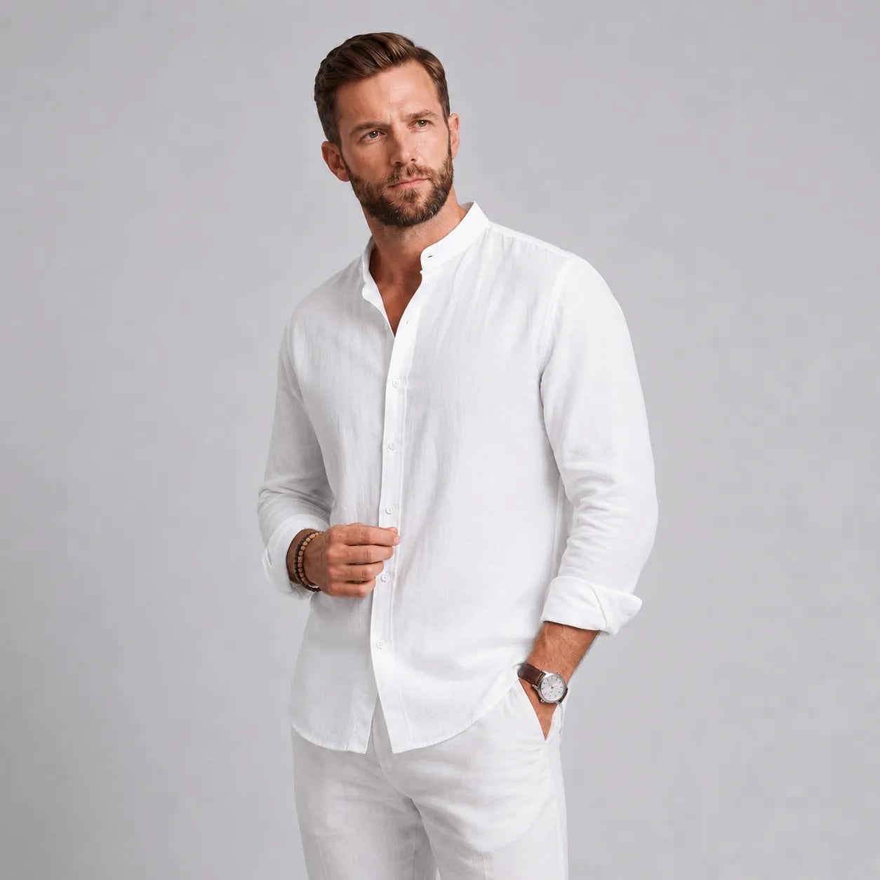 Camisa Casual de Lino