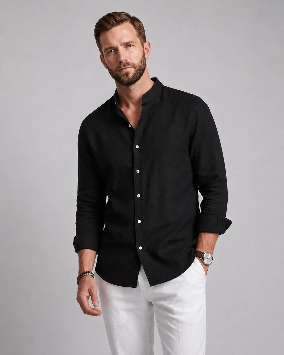 Camisa Casual de Lino