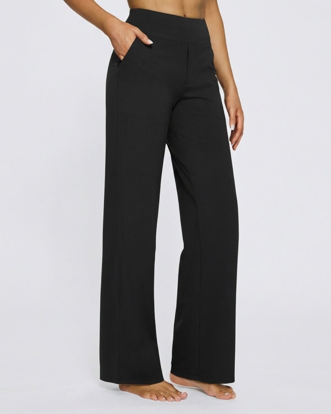 Pantalón Wide-Leg de Alta Elasticidad