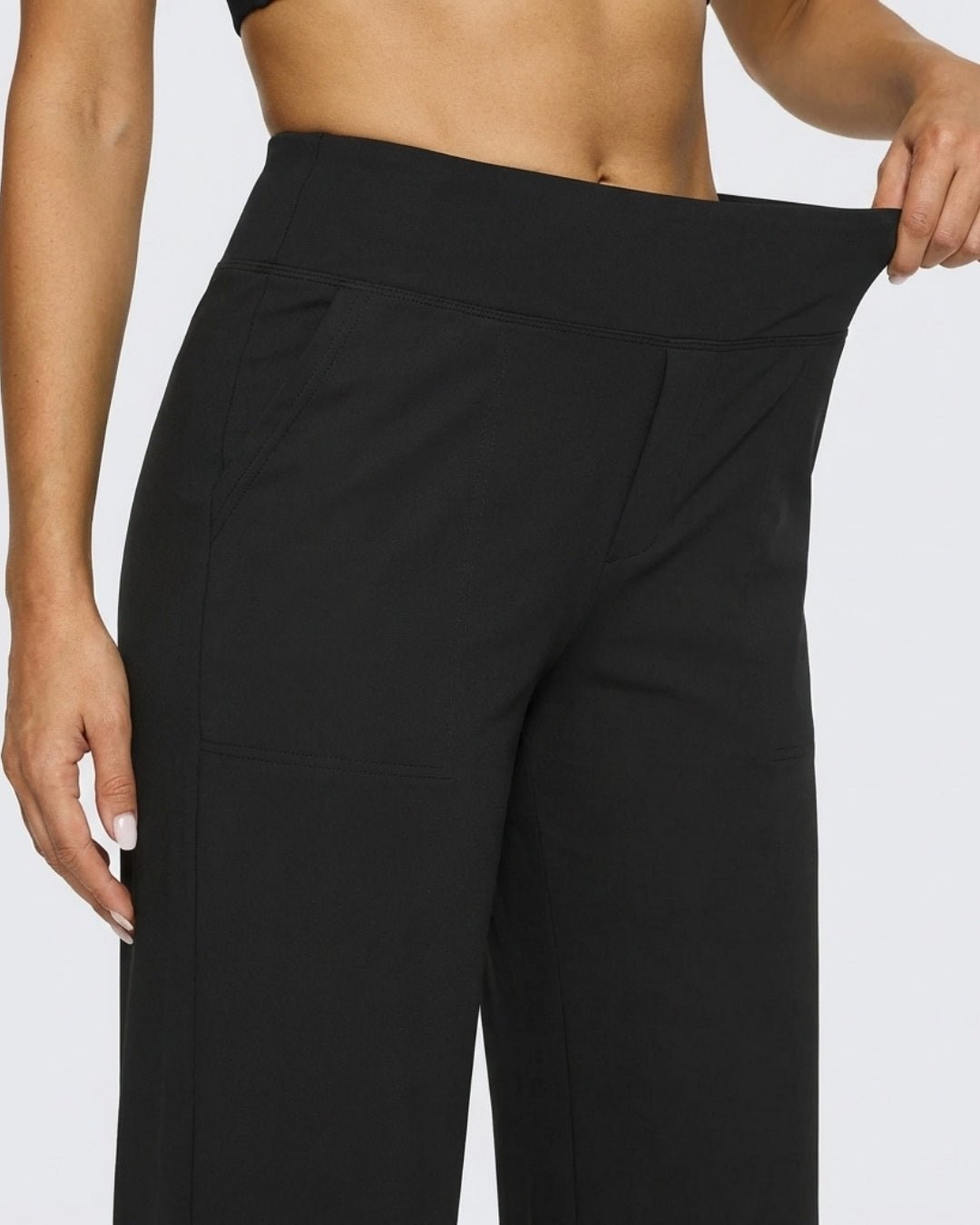 Pantalón Wide-Leg de Alta Elasticidad