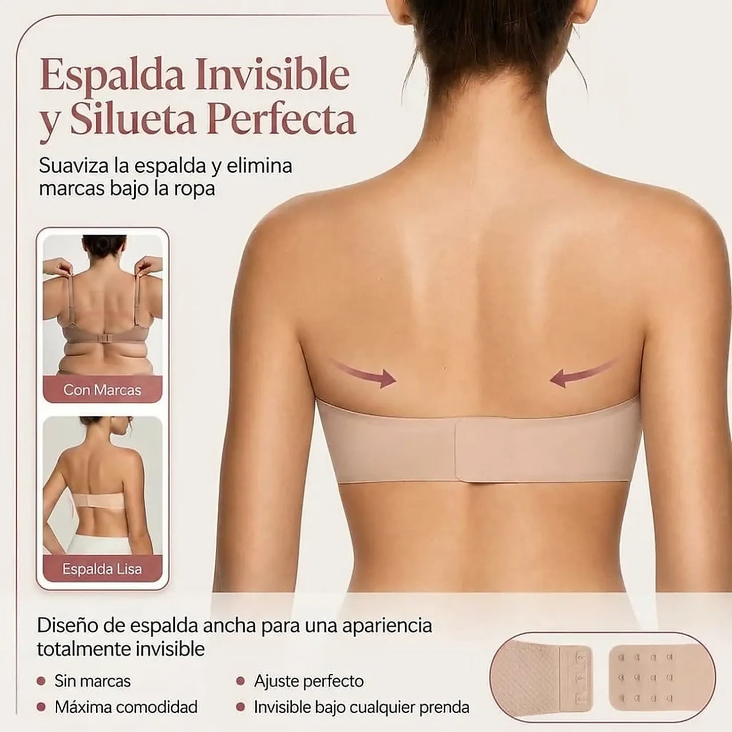Sujetador Invisible Push-Up