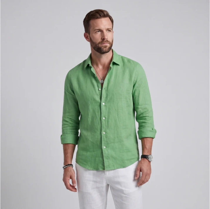 Camisa de Lino de Corte Holgado