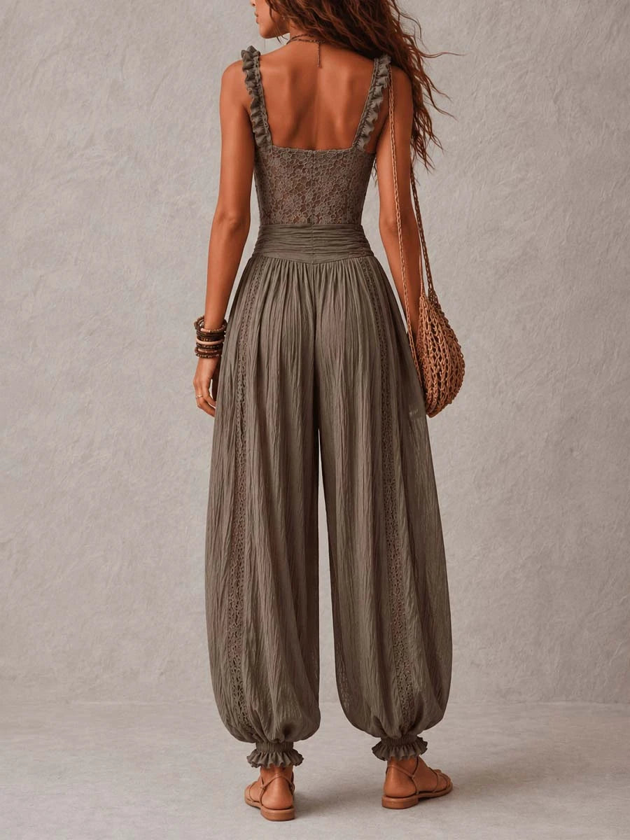 Conjunto de Encaje y Pantalón Harem