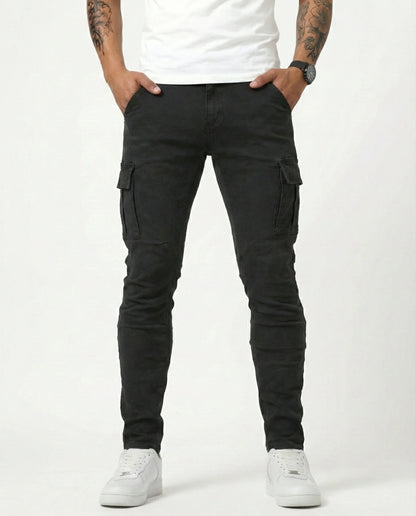 Jeans Cargo Slim Stretch Hombre