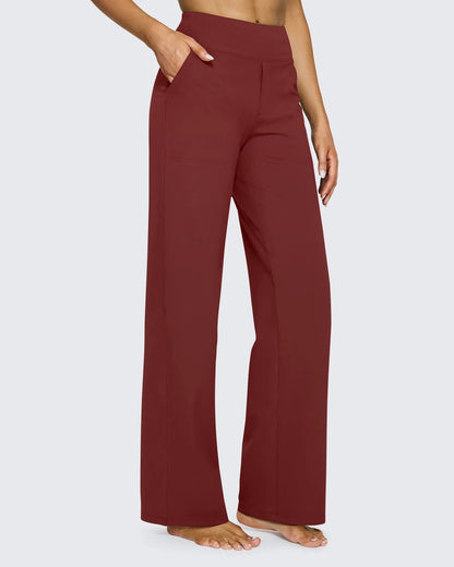 Pantalón Wide-Leg de Alta Elasticidad