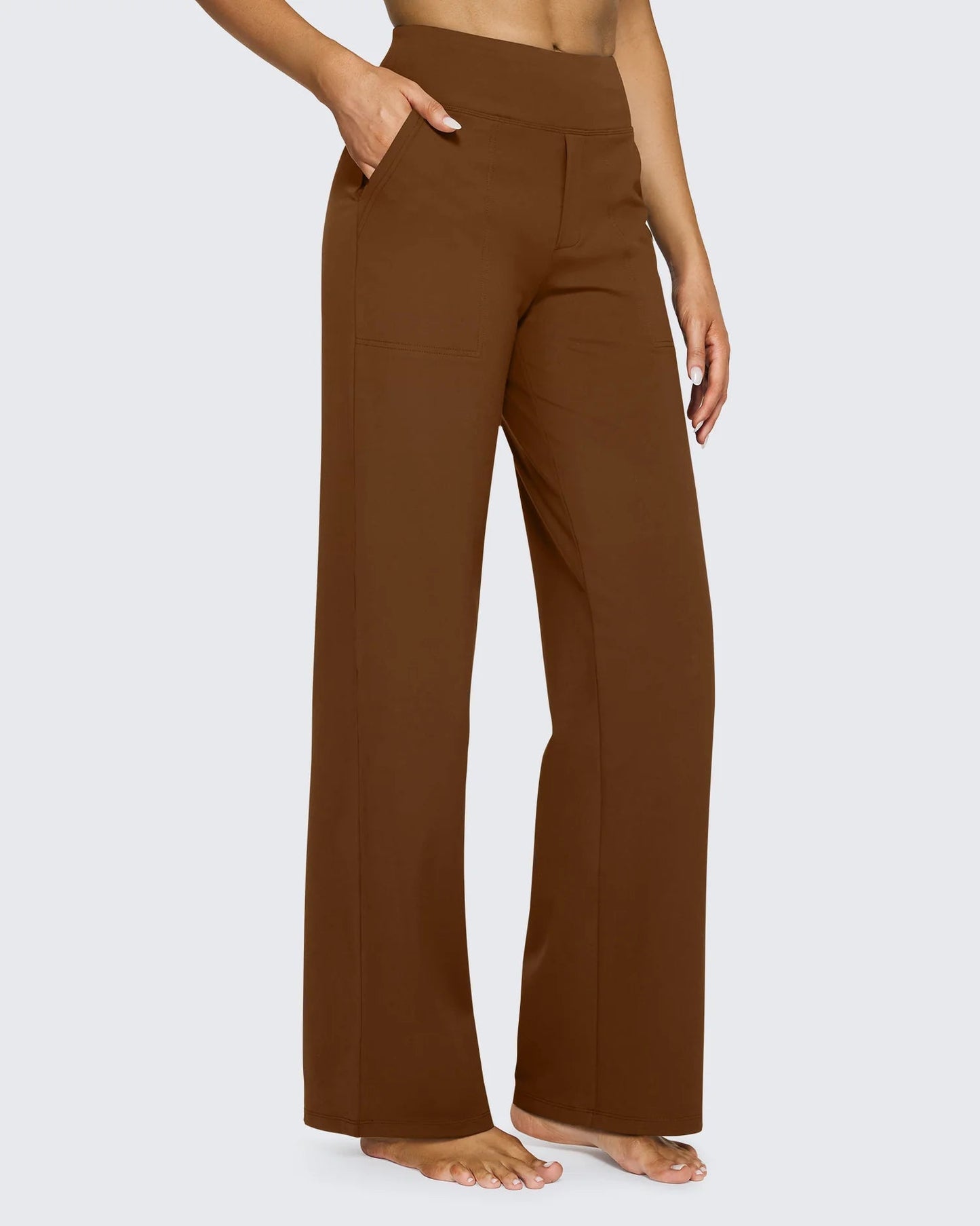 Pantalón Wide-Leg de Alta Elasticidad