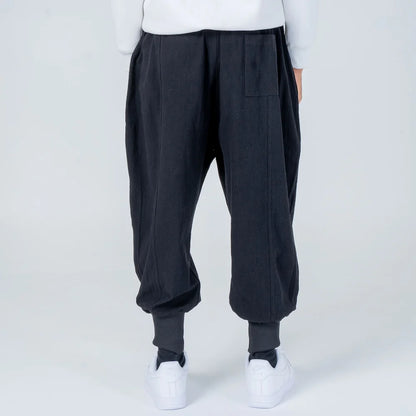 Pantalón Harem de Algodón y Lino